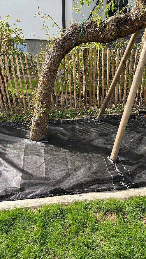 Gummiertes PES-Gewebe - flexibel gestaltbar.