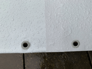 Regenunterstand und Abdeckhauben als Schutz vor Regen
