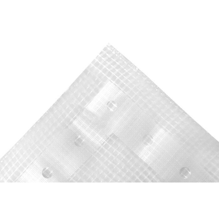 leichte PE-Bootsplane - Gitterfolie weiss - 235 g/m² -...