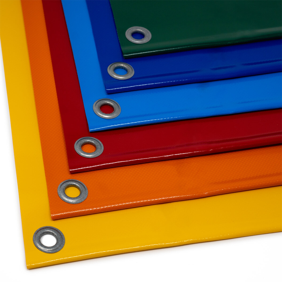 RIBILAND PVC-Abdeckplane 5x8 M – 650 G/m², Wasserdicht, Mit Messingösen, UV-beständig