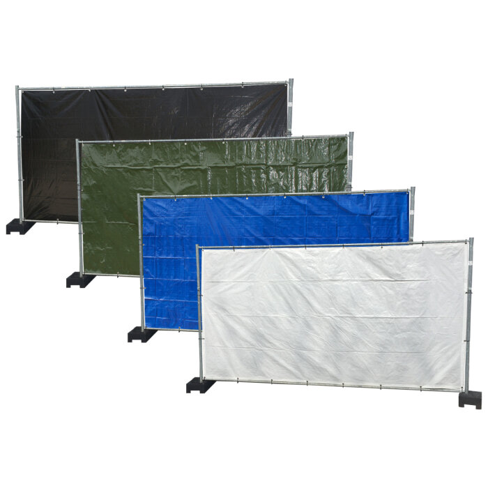 Bauzaunplanen 3,41 m x 1,76 m - randverstrkt - gest