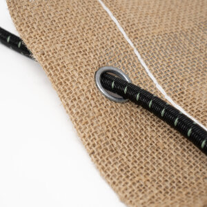 Juteplane 305 g/qm für Container und Mulden - mit Gummiseil - nach Maß