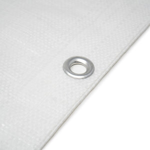 Abdeckplane - Gewebeplane 140 g/qm - weiß, blau, olivgrün - ganze VE weiß-transluzent 6 x 10 m - 2 St.