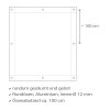 Abdeckplane - Gewebeplane 140 g/qm - olivgrün 10 m x 12 m - 1 Stück