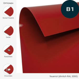 PVC Plane - Gewebeplane - LKW Plane - 650 g/m² - nach Maß - schwer entflammbar (DIN 4102 B1)