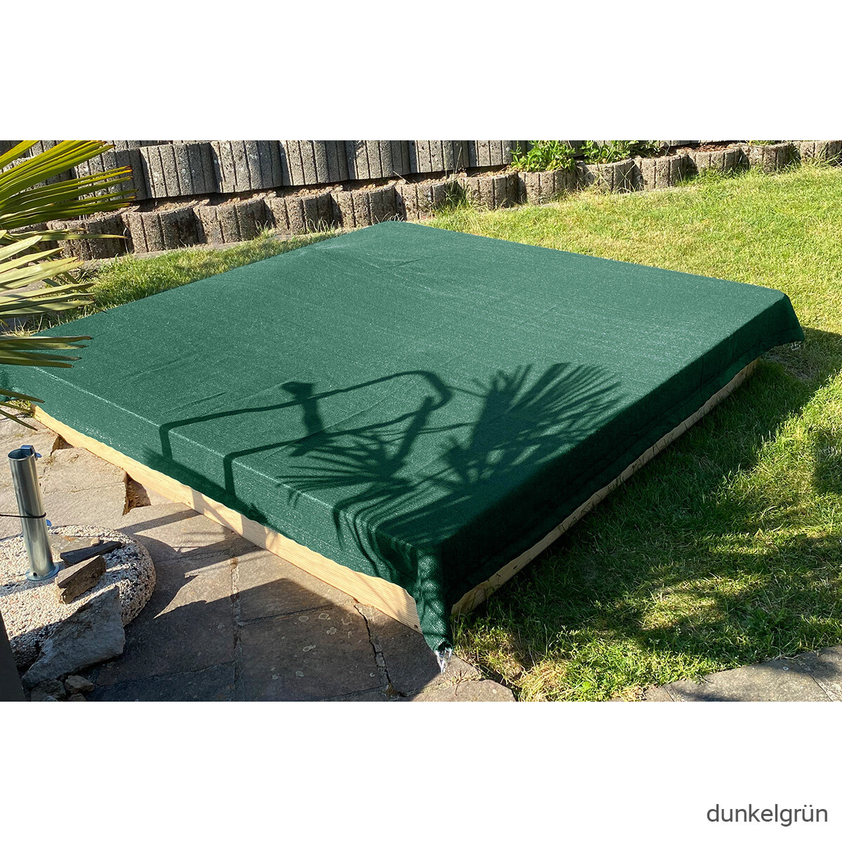 Sandkastenabdeckung 200-230 g/qm - mit Kette - nach Maß, 14,67