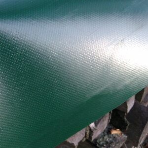Holzabdeckplane EXTRA - PVC - Rollenware - grün 1,50...