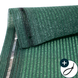 Sichtschutznetz grün - Schutzwert ca. 80% - inkl....