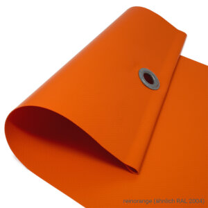 PVC Plane - Gewebeplane - LKW Plane - 650 g/m² reinorange (ähnlich RAL 2004) 2 x 4 m