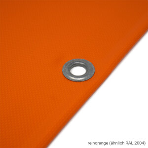 PVC Plane - Gewebeplane - LKW Plane - 650 g/m² reinorange (ähnlich RAL 2004) 2 x 4 m