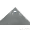 PVC Plane - Gewebeplane - LKW Plane - 650 g/m² alugrau (ähnlich RAL 7037) 2 x 4 m