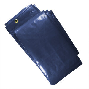 Abdeckplane - Gewebeplane 240 g/qm - weiß, blau, oliv - nur ganze VE blau 3 x 4 m - 6 St.