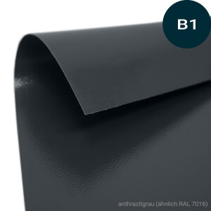 PVC Abdeckhaube stark- rechteckig - 650 g/m² - nach Maß - schwer entflammbar (DIN 4102 B1)