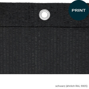 Tennisblende "Colour" schwarz - 1,92 m x 12 m -...