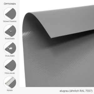 PVC Plane stark - rechteckig - 650 g/m² - nach Maß