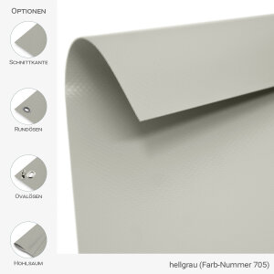 PVC Plane stark - rund - 650 g/m² - nach Maß