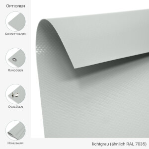 PVC Plane stark - rund - 650 g/m² - nach Maß