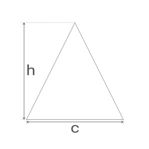 PVC Plane extraleicht - dreieckig gleichschenklig - 360 g/m² - nach Maß