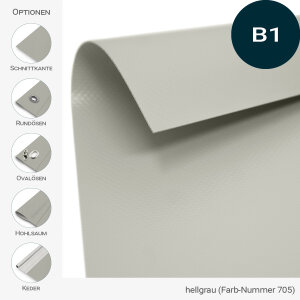 PVC Plane extrastark - dreieckig rechtwinklig - 900 g/m² - nach Maß - schwer entflammbar (DIN 4102 B1)