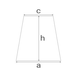 PVC Plane extraleicht - trapezförmig gleichschenklig - 360 g/m² - nach Maß