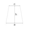 PVC Plane stark - trapezförmig gleichschenklig - 650 g/m² - nach Maß