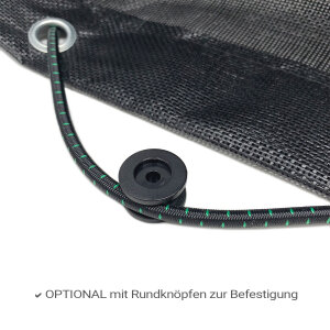 Gummierte Sandkastenabdeckung 260 g/m² - mit Aussparungen und Gummiseil - nach Maß