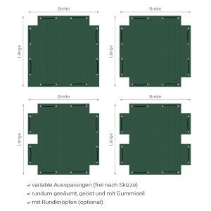 PE-Bändchengewebe 200-230 g/m² - mit Kette