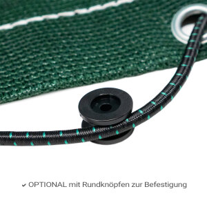 Sandkastenabdeckung 200 g/qm - dunkelgrün - mit Gummiseil - 3 x 3 m