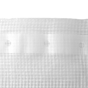 Gitterfolie - Bootsplane weiß 220 g/qm - 8 x 14 m