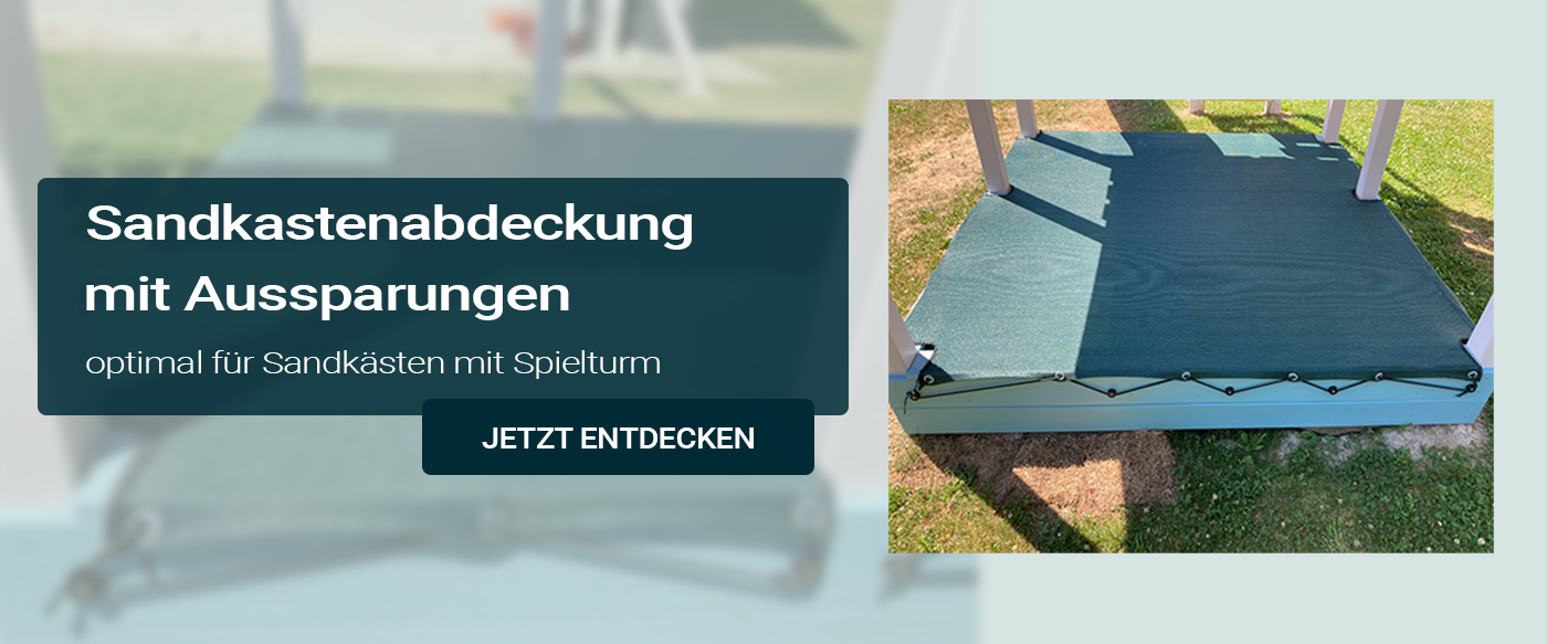 Sandkastenabdeckung mit Aussparungen nach Maß